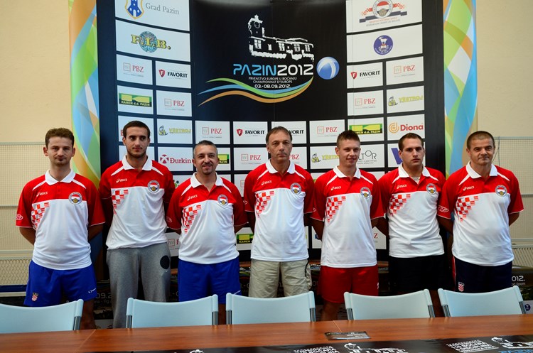 Roland Marčelja, Ante Grančić, Gianfranco Santoro, Milan Celija (izbornik), nenad Tadić, Leo Brnić i Jure Maglić (J. PREKALJ)