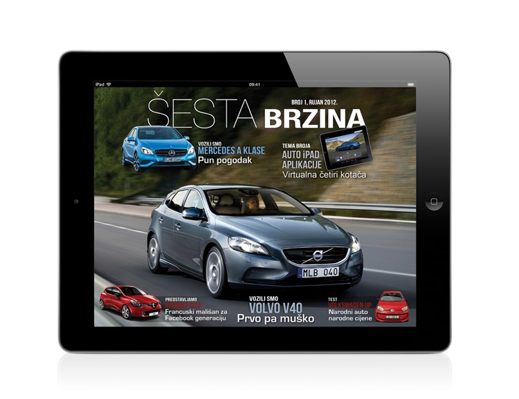 Automobiliski iPad magazin Šesta brzina izlazi jednom mjesečno