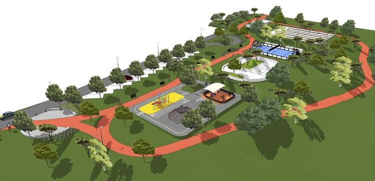 Idejno rješenje buduće sportsko-rekreacijske zone u Valdebeku