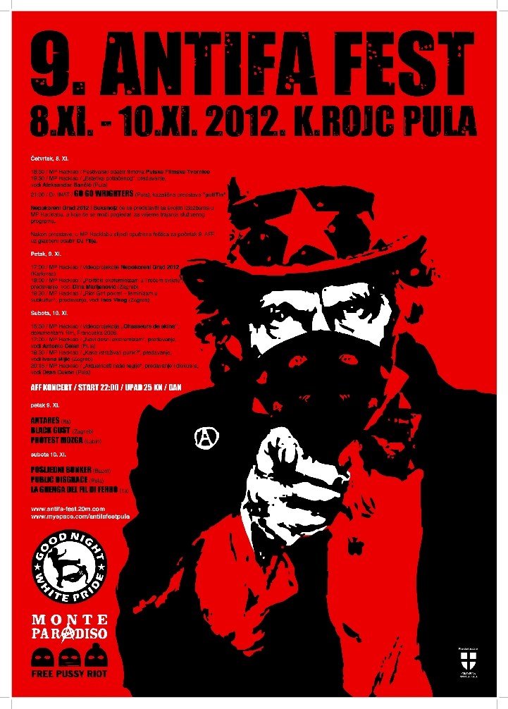 Plakat 9. Antifa festivala