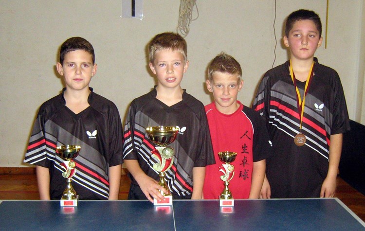 Najbolji mlađi kadeti - Ivan Glavočević, Johanes Karlo Antolović, Luka Jovičić i Luka Švaganović