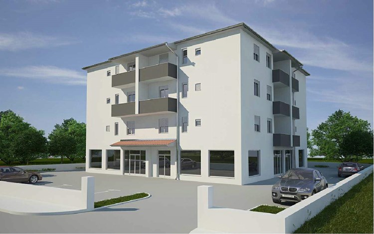 Ovako bi trebala izgledati buduća stambeno-poslovna zgrada s POS-ovim stanovima u Pazinu