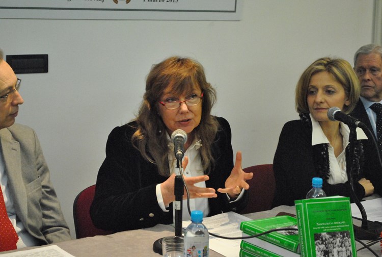Autorica Gloria Nemec na predstavljanju knjige u rovinjskoj Zajednici Talijana (A. POKRAJAC)