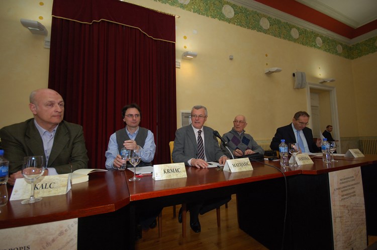 Aleksej Kalc, Dean Krmac, Robert Matijašić, Miroslav Bertoša i Egidio Ivetic (A. KANCELAR)