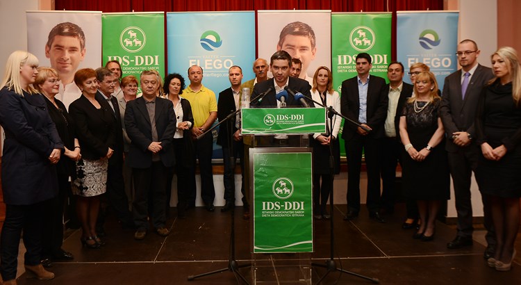 Boris Miletić i kandidati koalicije za Vijeće (M. ANGELINI)