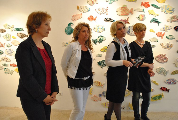 Izložbu su otvorile Marija Smolica, Dolores Jašarević, Suzana Poropat Božac i Arijana Dobrila Barbaro