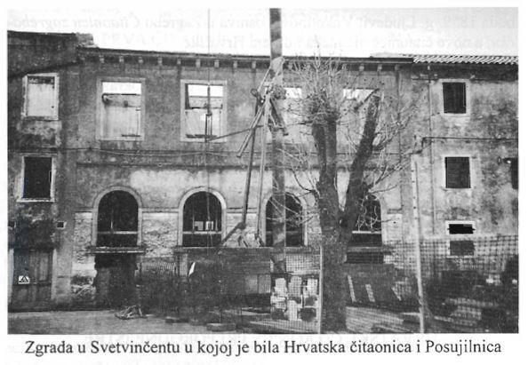 Zgrada u Savičenti u kojoj je nekoć bila Hrvatska čitaonica i Posujilnica