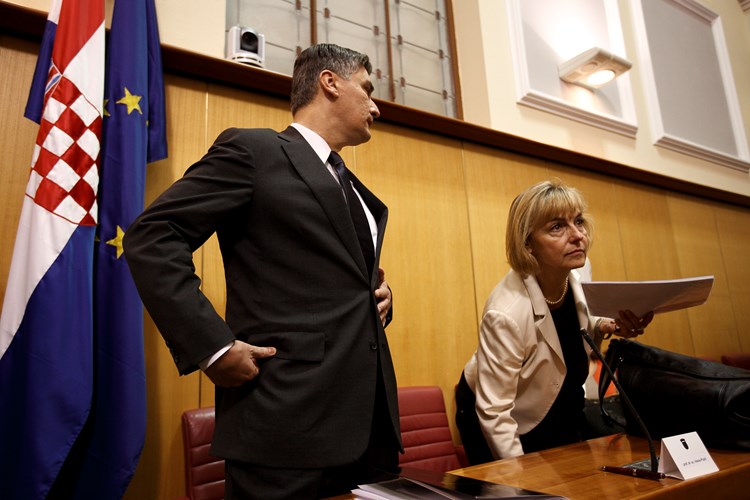 Zoran Milanović i Vesna Pusić i u Saboru su dali naslutiti da njihove pozicije više nisu toliko udaljene (D. Matić/CROPIX)