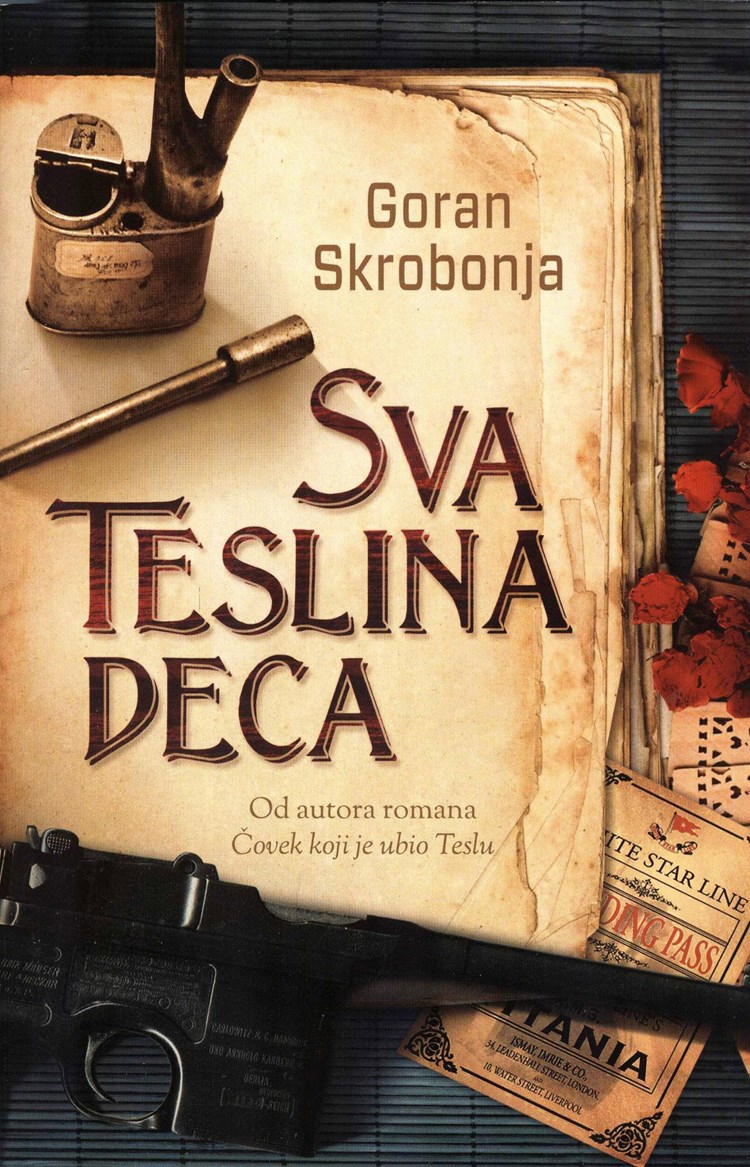 Naslovnica romana "Sva Teslina deca" Gorana Skrobonje