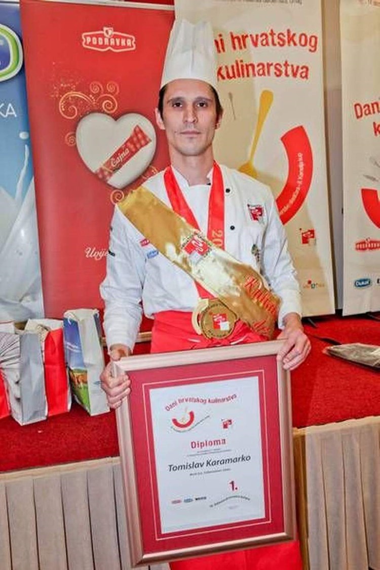 Tomislav Karamarko državni prvak u natjecanju kuhara  (Foto Hrvatski kuharski savez)