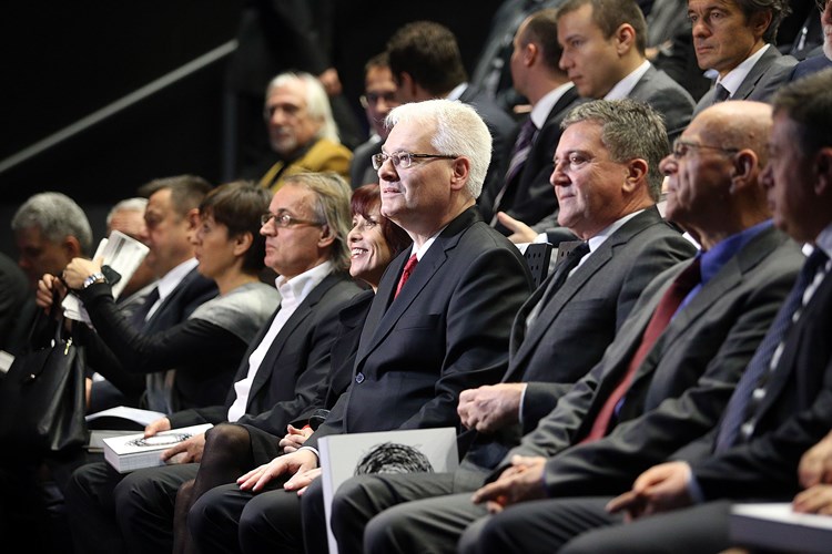 Ivo Josipović, Ante Vlahović i Zvonimir Mareković na svečanosti