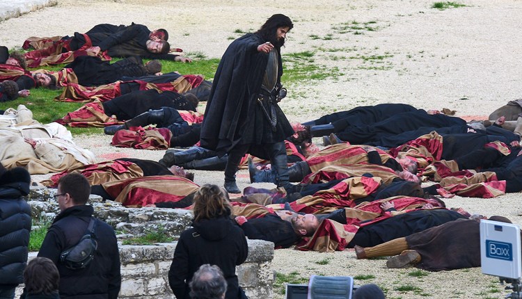 Cesare Borgia nakon bitke u Capui prolazi pokraj mrtvih tijela