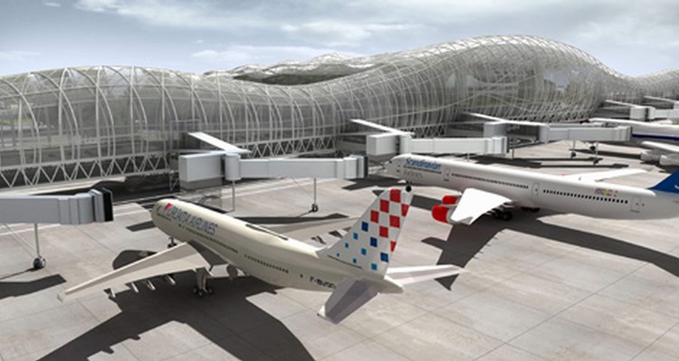 Simulacija budućeg izgleda zagrebačkog aerodroma