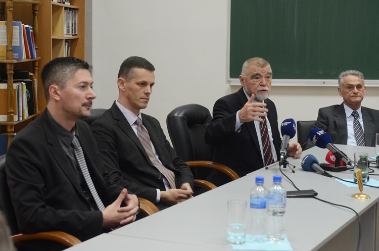 Milan Dobrilović, Valter Flego, Stjepan Mesić i Zdenko Tomčić (J. PREKALJ)