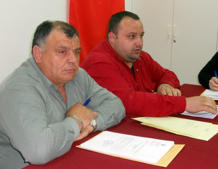 Predsjednik vijeća Jordan Krajcar (IDS) i načelnik Marko Križman (A. DAGOSTIN)