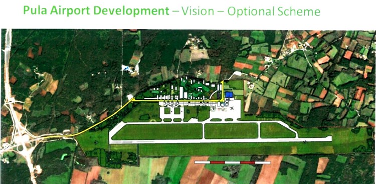 Dio od oko 20 hektara koji bi se stavio u funkciju civilne avioindustrije