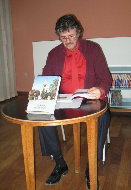 Branislav Ostojić i njegova nova knjiga 'Glazba Lovrečice' (K. FLEGAR)