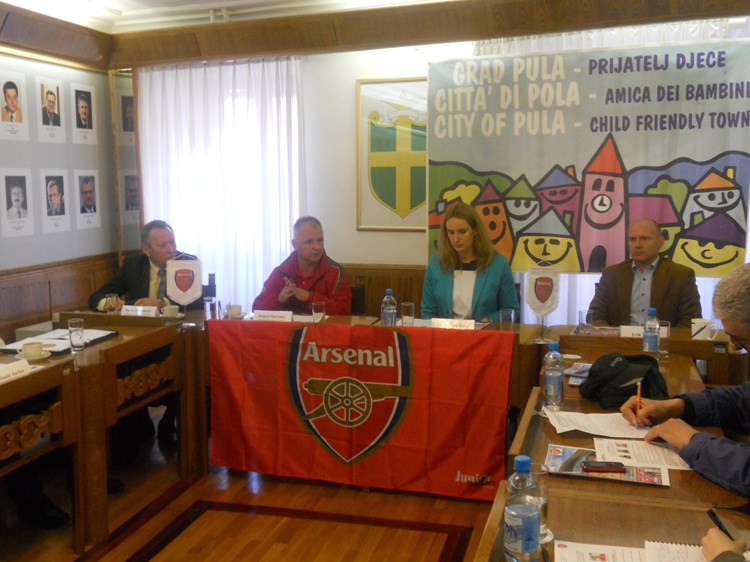 Predstavljanje Arsenalove škole nogometa u Komunalnoj palači (S. ROJNIĆ SINKOVIĆ)