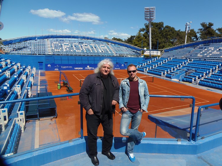 Bruno Langer i Loris Zupanc na ATP stadionu  (V. HABEREITER)