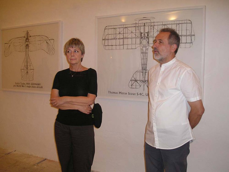 Nina Ivančić i Dario Sošić na otvorenju izložbe
