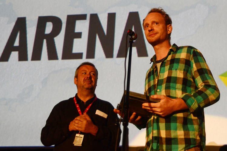 Poljski redatelj Martin Rath prima nagradu za svoj film 'Arena', najbolji u kategoriji kratkih filmova (M. ANGELINI)