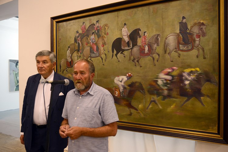 Ante Glibota i Mladen Lučić prilikom otvorenja izložbe (M. AMGELINI)