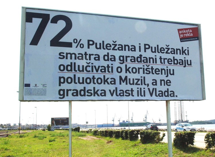 Plakati s rezultatima ankete GFK-a o Muzilu (Danilo MEMEDOVIĆ)