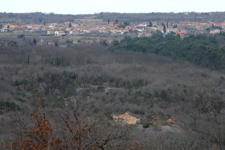 Pogled na Marčanu preko Drage, u kojoj je planiran kamenolom (Milivoj MIJOŠEK)