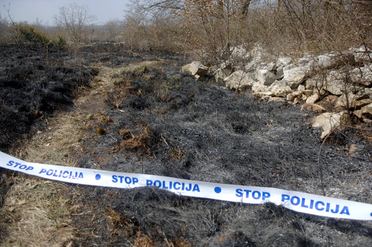 Mjesto tragičnog požara u Burićima (M. SARDELIN)