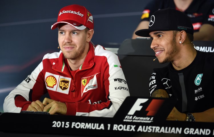 Sebastian Vettel i Lewis Hamilton (AFP)
