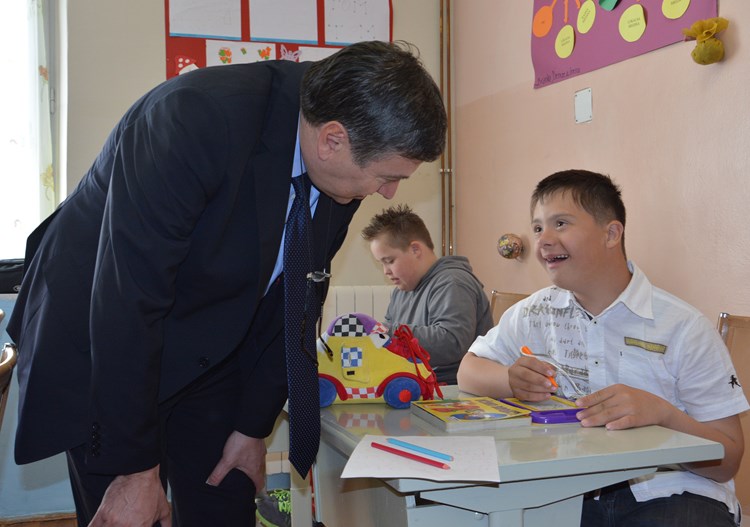 Ministar Vedran Mornar posjetio je pulski Centar za rehabilitaciju "Down sindrom" (D. MEMEDOVIĆ)