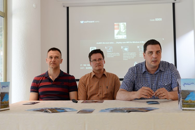 Archaeolim su predstavili Sanjin Mihelić, Ivor Janković i Darko Komšo (M. ANGELINI)