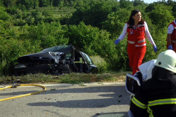 Prometna nesreća na cesti Buje - Umag (M. SARDELIN)