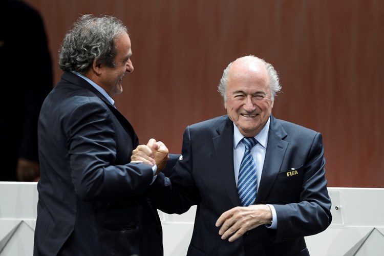 Michel Platini i Sepp Blatter (AFP)