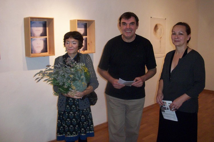 Nikolina Butorac, Renata Pentek Šimoković i Eugen Borkovsky na otvorenju izložbi
