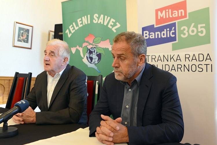 Josip Anton Rupnik i Milan Bandić (M. ANGELINI)