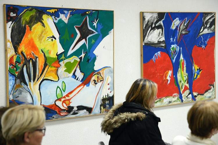 U Srpskom kulturnom centru otvorena je izložba slika Marjana Karavla