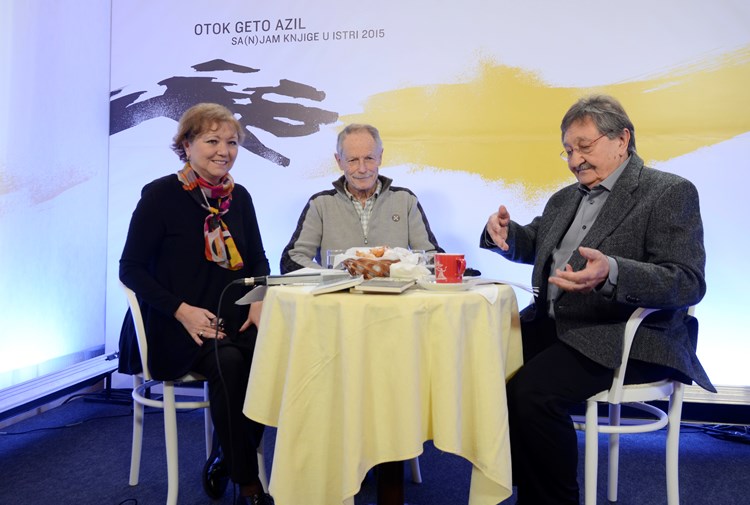 Erri De Luca na prvom Doručku s autorom uz Voju Šiljka i Ivu Grgić (D. ŠTIFANIĆ)