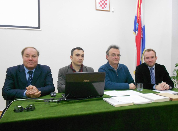 Goran Crnković, Ivan Žagar, Maurizio Levak i Elvis Orbanić na predstavljaju digitaliziranog VHARIP-a