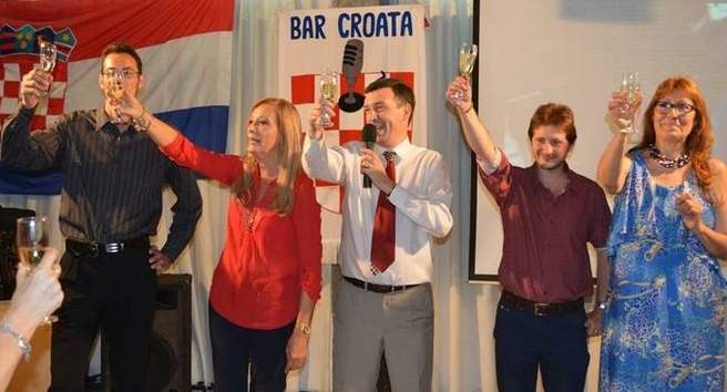 Voditelji na proslavi jubileja (Facebook stranica Bar Croata)