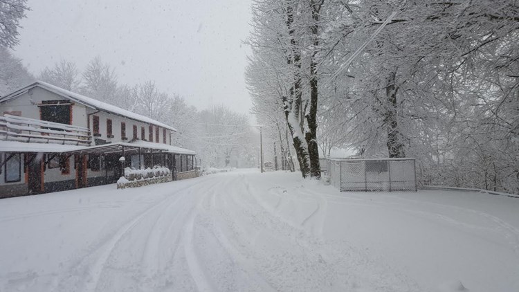 Snijeg na Učki pred Dopolavorom snimio je Sandro Perlić iz Istrameta