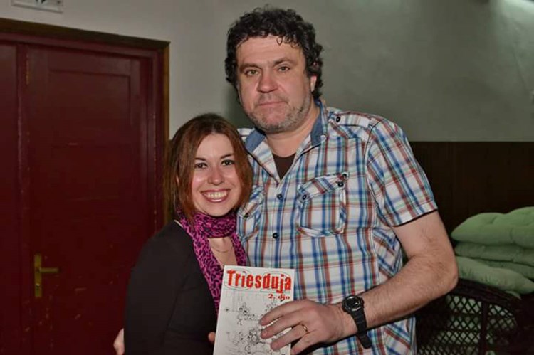 Spisateljica Tatjana Udović i Alen Vitasović na predstavljanju romana "Triesduja 2. dio"