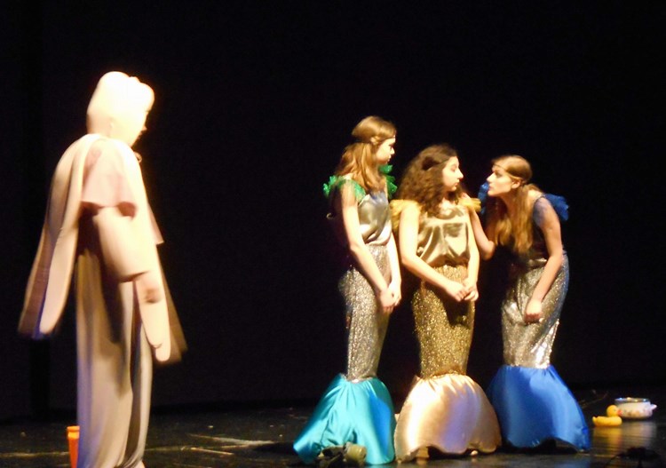 Prizor iz predstave "Mala sirena" kazališne družine Bjelokaz 1 iz Bjelovara  (Snimio: Davor ŠIŠOVIĆ)