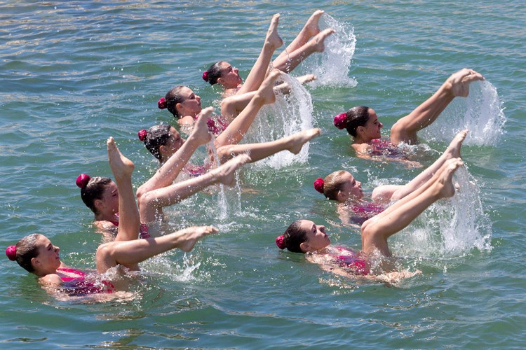 Program su uveličale članice Kluba sinkroniziranog plivanja Primorje Aqua Maris