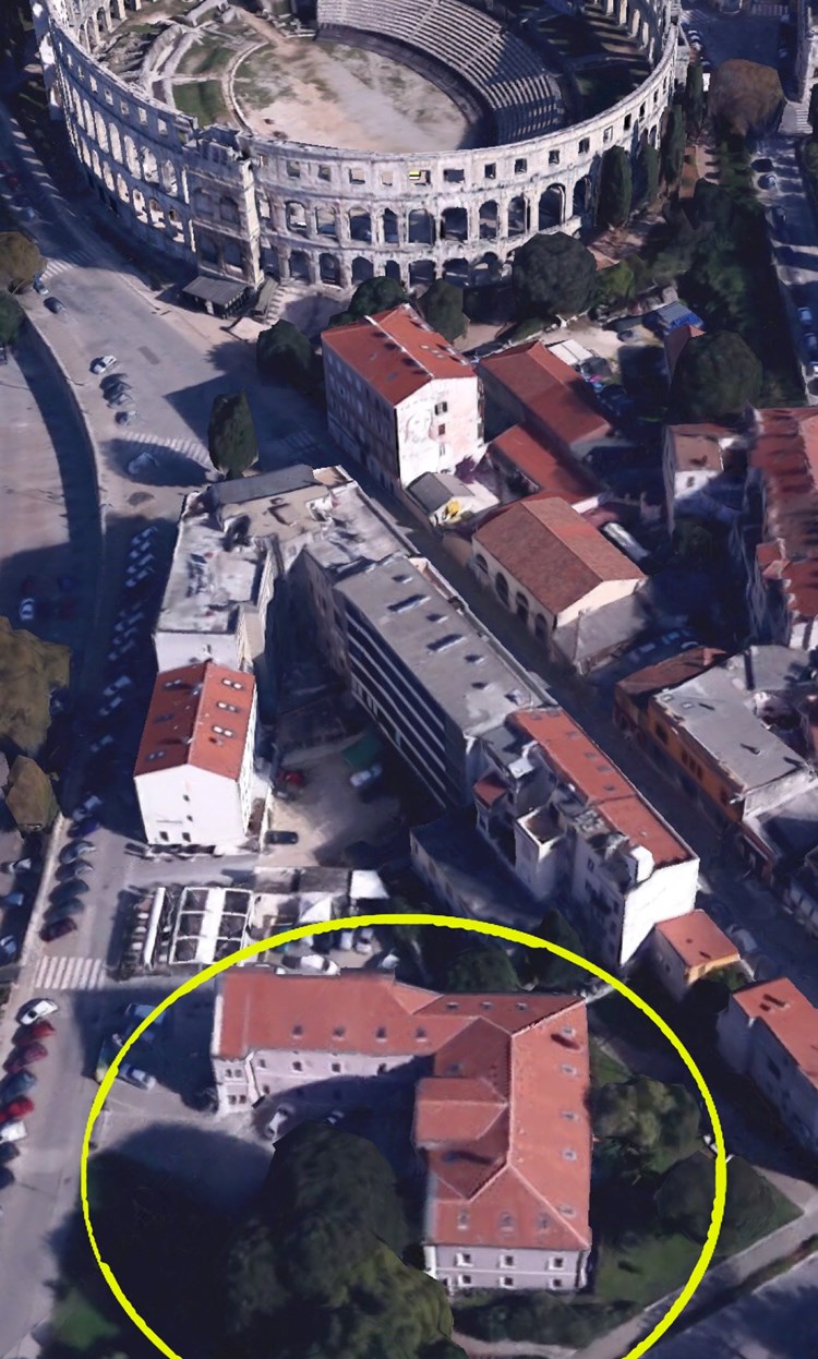 U poslovnoj zgradi moguće je uređenje hotela (Foto: Google Earth)