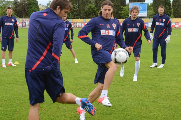 Trening hrvatske nogometne reprezentacije na rovinjskim terenima (M. MIJOŠEK)