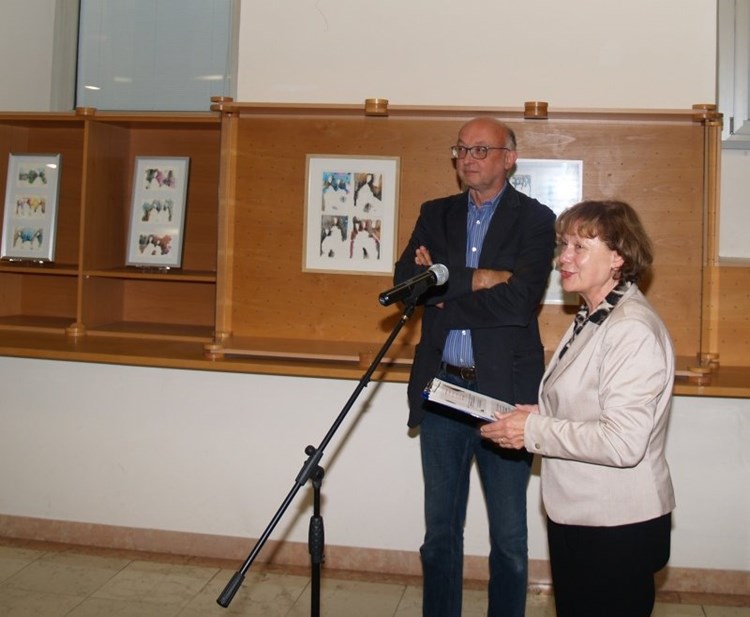 Tomislav Divić i Nela Načinović na otvaranju izložbe