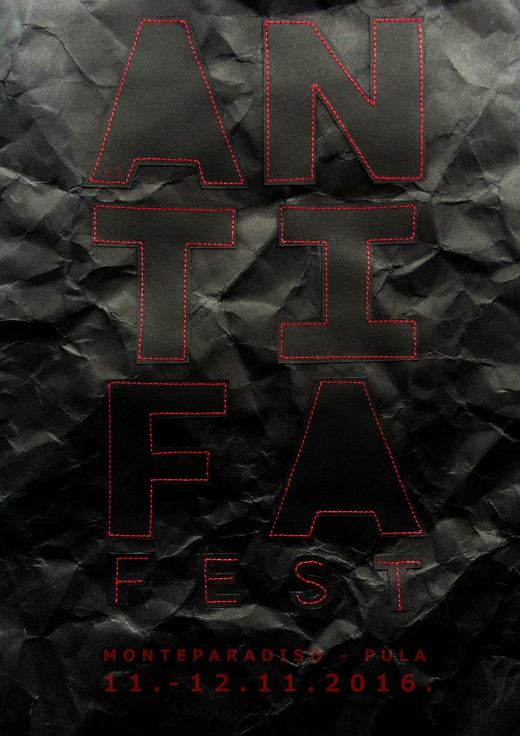 Mračan, ali pogođen plakat ovogodišnjeg 13. Antifa festivala