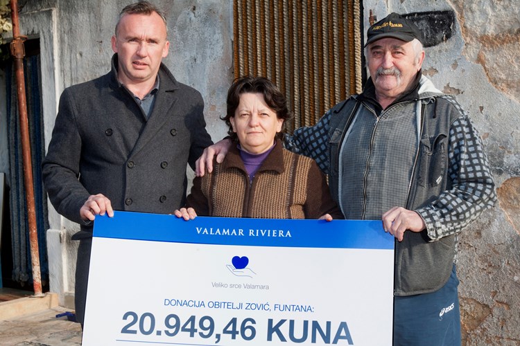 Obitelj Zović primila je Valamarovu donaciju 