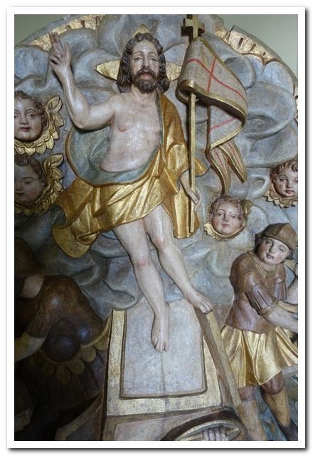 Uskrsnuće, reljef, polikromija 17. st., Zbirka sakralne umjetnosti Vodnjan (M. JELENIĆ)